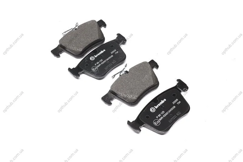 Колодка гальм. диск. VW GOLF VII 2.0 2013,AUDI A3 2012 задн. (вир-во) C.I.U BREMBO P 85 125 (фото 1)