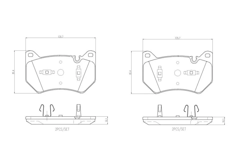 Гальмівні колодки дискові BREMBO P85 181 (фото 1)