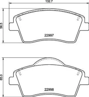 Гальмівні колодки дискові BREMBO P86 033