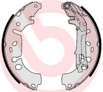 Гальмівні колодки барабанні BREMBO S23531