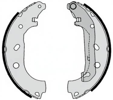 Гальмівні колодки барабанні BREMBO S24 539