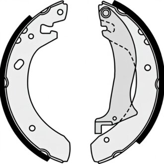 Колодки гальмівні барабанні (комплект 4 шт) BREMBO S44504
