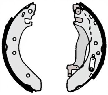 Колодки гальмівні барабанні (комплект 4 шт) BREMBO S52503
