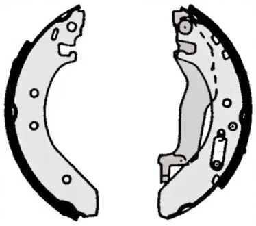 Колодки гальмівні барабанні (комплект 4 шт) BREMBO S52503