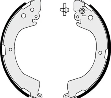 Колодки тормозные барабанные (комплект 4 шт.)) BREMBO S54514
