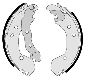 Колодки гальмівні барабанні (комплект 4 шт) BREMBO S56510