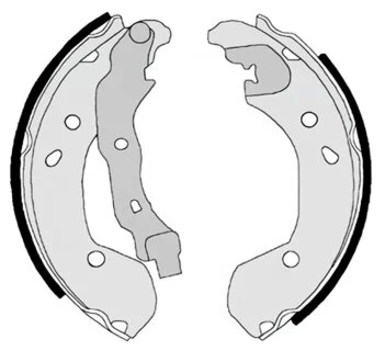 Колодки гальмівні барабанні (комплект 4 шт) BREMBO S56510