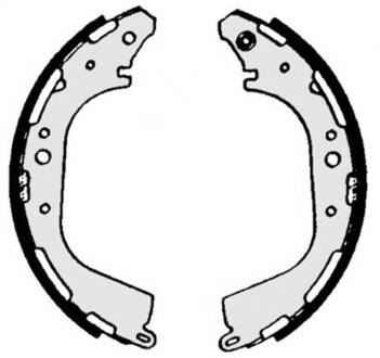 Колодки гальмівні барабанні (комплект 4 шт) BREMBO S56529