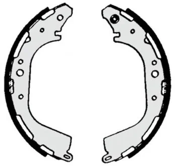 Колодки гальмівні барабанні (комплект 4 шт) BREMBO S56529