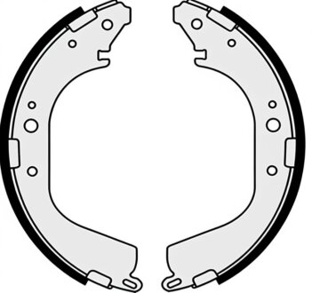 Колодки гальмівні барабанні (комплект 4 шт.).)) BREMBO S56532