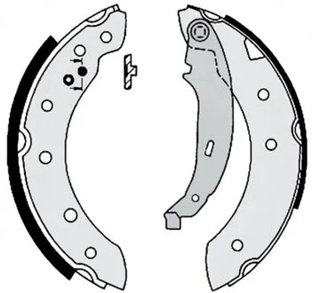 Колодки гальмівні барабанні (комплект 4 шт) BREMBO S 61 520