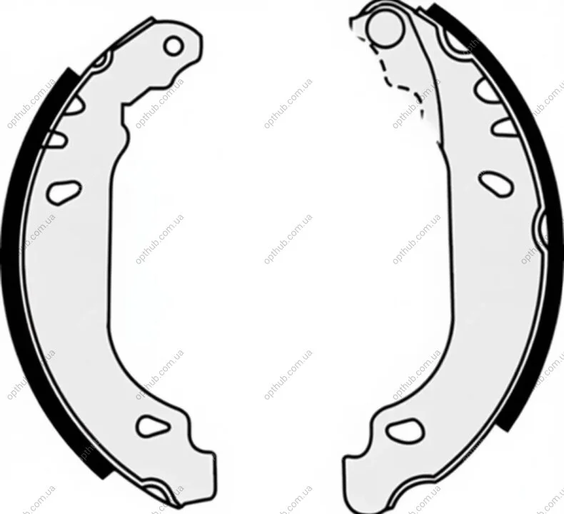 Гальмівні колодки барабанні BREMBO S68 524 (фото 1)