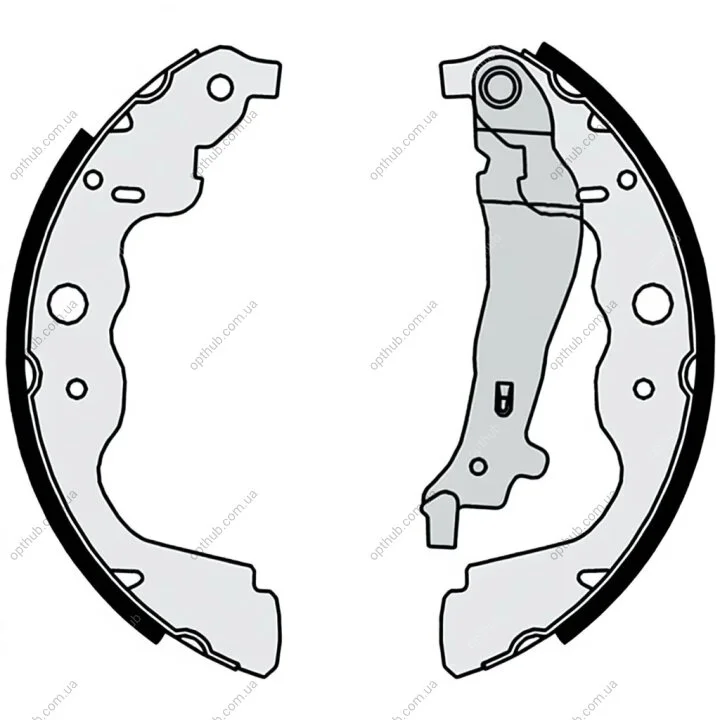 Гальмівні колодки барабанні BREMBO S68 546 (фото 1)