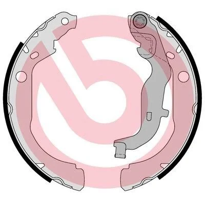 Гальмівні колодки барабанні BREMBO S68 549 (фото 1)