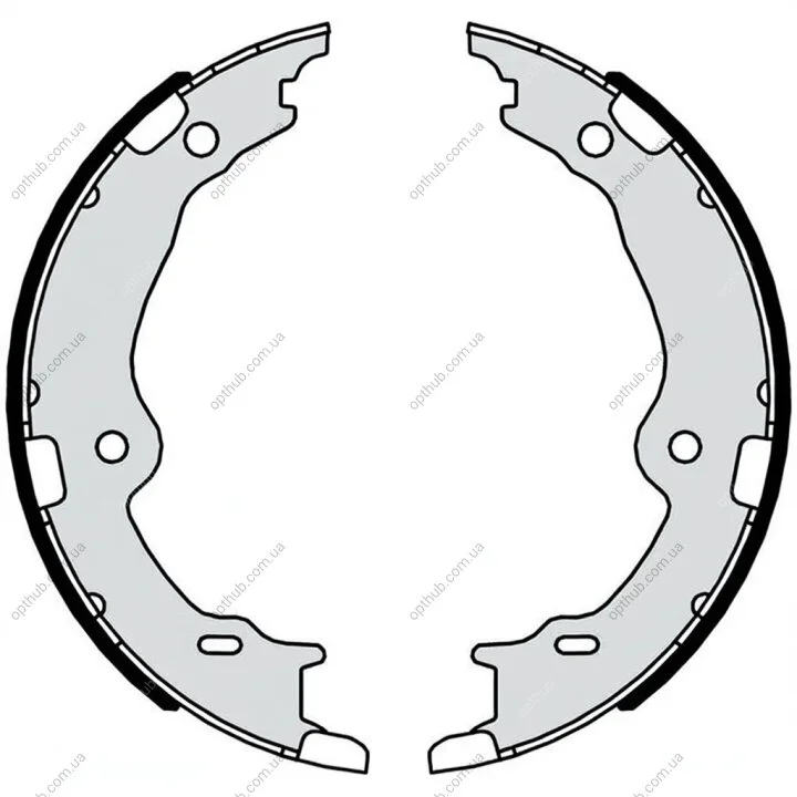 Колодки гальмівні барабанні (комплект 4 шт) BREMBO S83572 (фото 1)