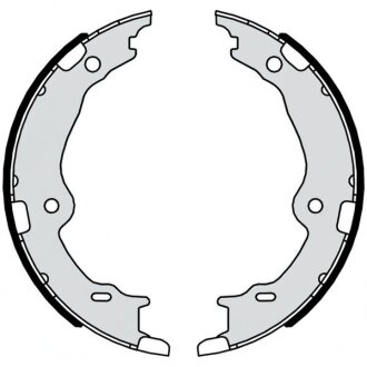 Колодки тормозные барабанные (комплект 4 шт.)) BREMBO S83572