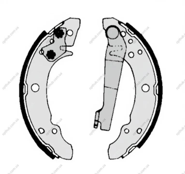Тормозные колодки барабанные BREMBO S85 507 (фото 1)