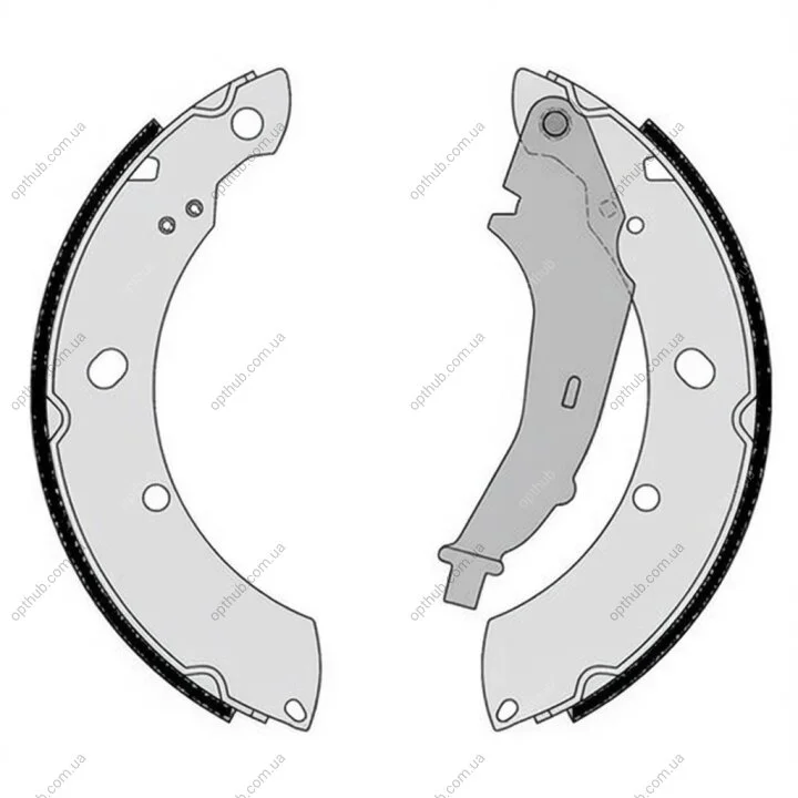 Гальмівні колодки барабанні BREMBO S85 544 (фото 1)