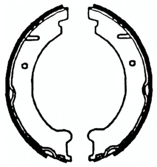 Колодки гальмівні барабанні (комплект 4 шт) BREMBO S86509