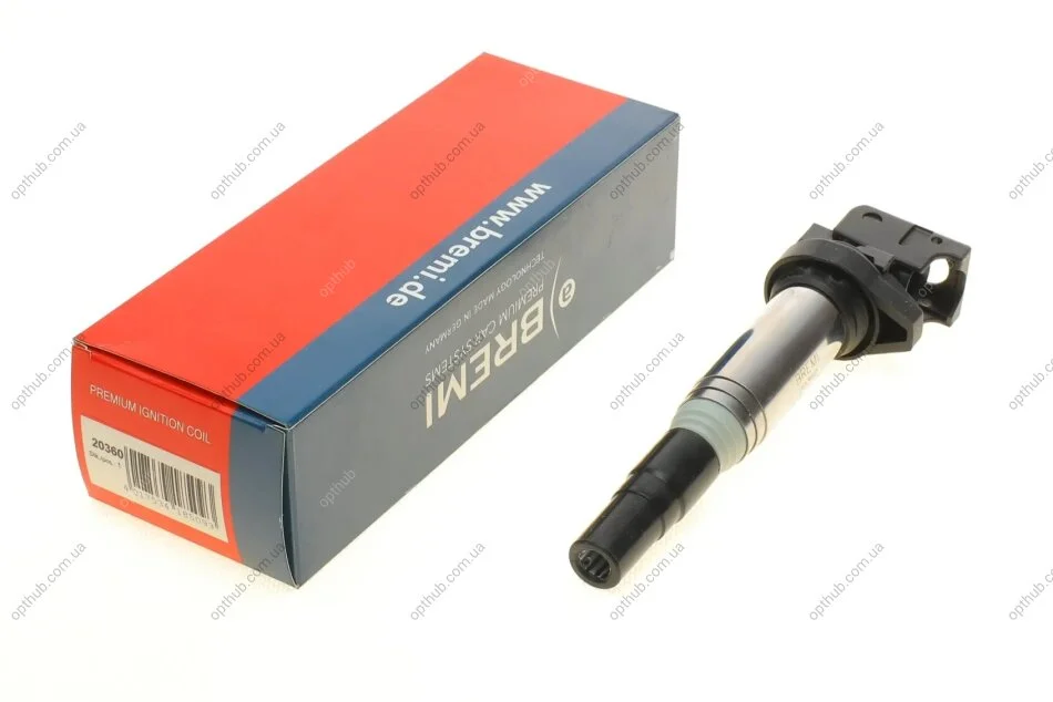 Катушка зажигания Peugeot 308/Citroen C4/C5/BMW X4/X5/X6 00- UA63 BREMI 20360 (фото 1)