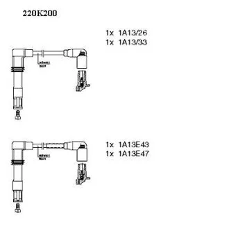 Комплект високовольтних проводів BREMI 220K200