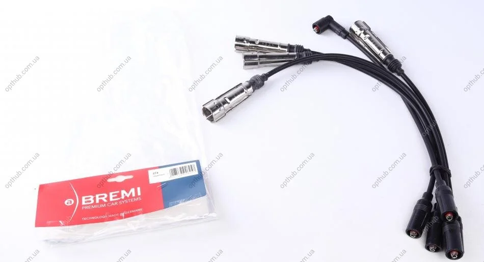 Провода зажигания Audi 80 -94 (к-кт) UA63 BREMI 274 (фото 1)