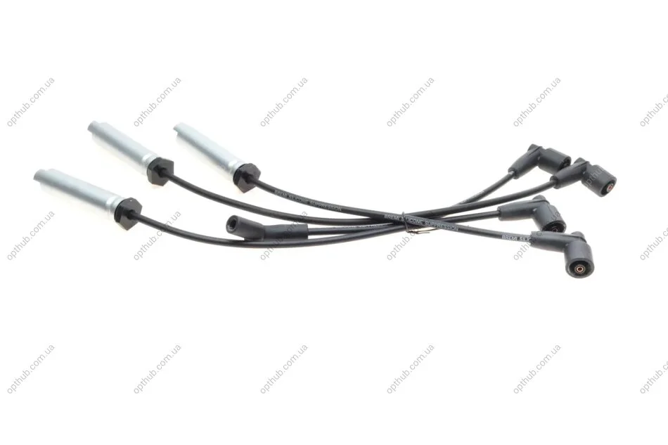 Проводи запалювання Daewoo Lanos/Kalos 1.4/1.5 97- (к-кт) (високовольтні) UA63 BREMI 300/758 (фото 1)