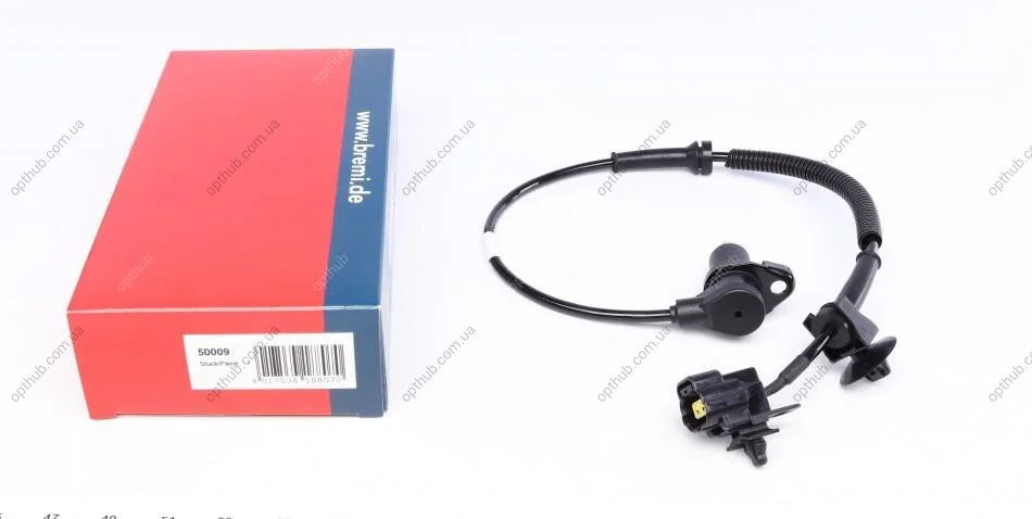 Датчик ABS (задний) Chevrolet Aveo 03-11 (L) (opt-om) BREMI 50009 (фото 1)