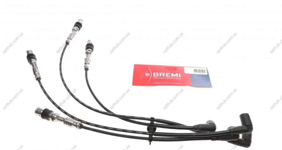 Провода зажигания VW Polo 1.6 i 02-/Fox 1.4-1.6 03-14/Seat Ibiza 1.6 03-09 (к-кт) (opt-om) BREMI 9A15/200 (фото 1)