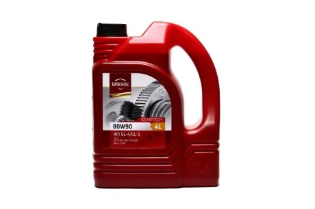Масло трансмісії. GEARTECH 80W90 GL-4 / GL-5 (Каністра 4л) BREXOL 48391050976