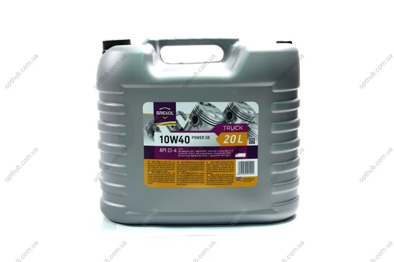 Масло моторн. TRUCK POWER SB LONG LIFE 10W40 CI-4 (Каністра 20л) BREXOL 48391050991 (фото 1)
