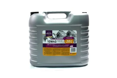 Масло моторное. TRUCK POWER SB LONG LIFE 10W40 CI-4 (Канистра 20л) BREXOL 48391050991