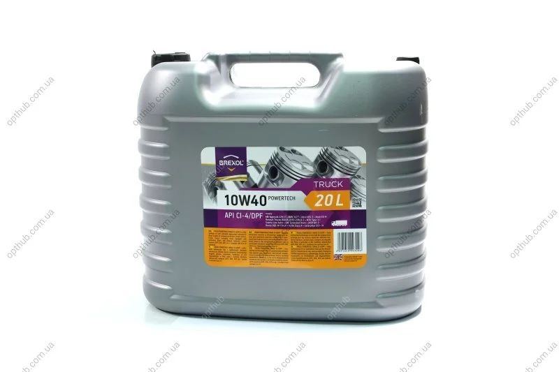 Масло моторное. TRUCK POWERTECH 10W40 CI-4/DPF E6 (Канистра 20л) BREXOL 48391050993 (фото 1)