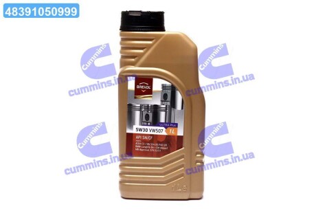 Масло моторн. Ultra Plus 5W30 SN VW 504/507 (Каністра 1л) BREXOL 48391050999