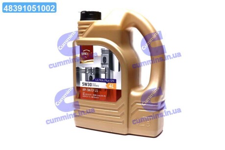 Масло моторн. Ultra Plus GN 5W30 API SN/CF LS (Каністра 4л) BREXOL 48391051002