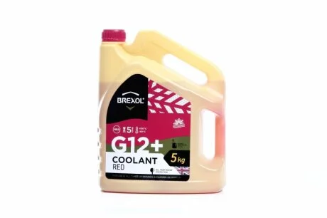 Антифриз RED G12+ Antifreeze (красный) 5kg BREXOL Antf-012