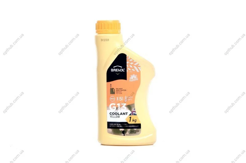 Антифриз YELLOW G13 Antifreeze (желтый)) 1kg BREXOL Antf-017 (фото 1)