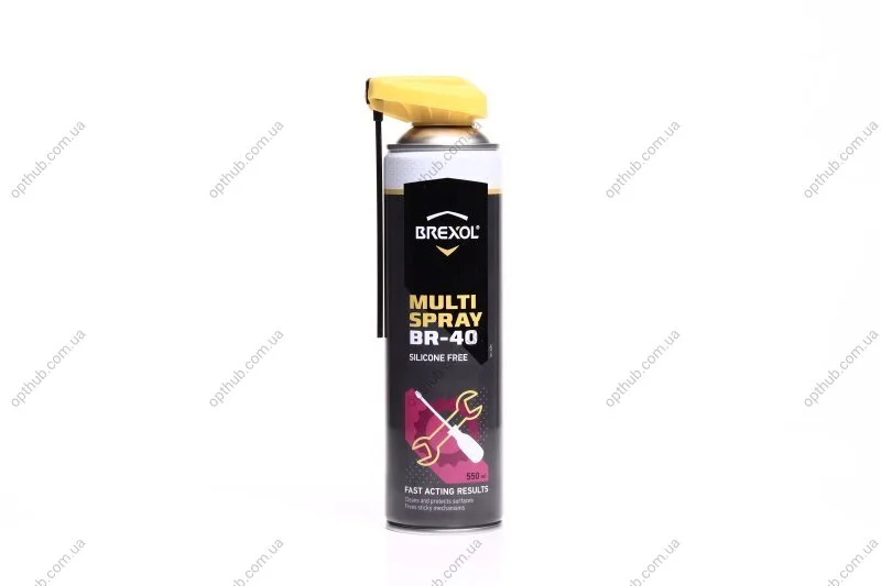 Мульти спрей смазка (аналог WD-40) 550ml (носик) BREXOL Br-40n (фото 1)