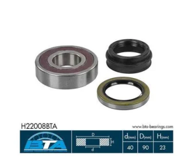 Комплект підшипника колеса задн лів/прав (40x90x23) TOYOTA 4 RUNNER I, DYNA, DYNA 150, HIACE III, HILUX II, HILUX III, HILUX IV, HILUX V, HILUX VII, LAND CRUISER VW TARO 1.6-4.0D 05.72- BTA H22008BTA