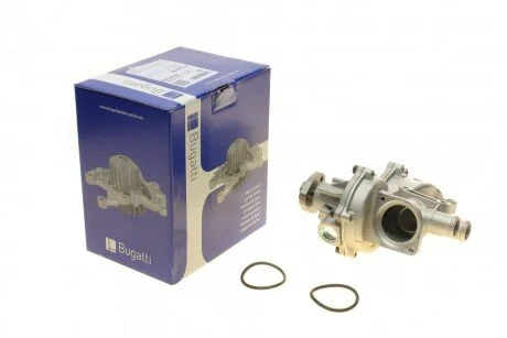 Помпа води Audi 80/100/VW Caddy/Golf/T4 1.3-2.0/1.6-1.9TD/TDI 76-03 (B/B) (6 лоп) (з корпусом) UA63 BUGATTI PA0319C