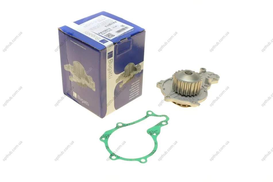 Помпа води Citroen C1/C2/C3/Nemo/Ford Fiesta/Peugeot 1007/206/307 1.4HDi/TDCI 02- UA63 BUGATTI PA10013 (фото 1)