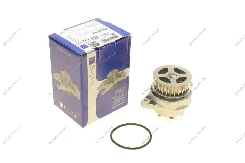 Помпа води Audi A2/Seat Leon/Toledo/VW Golf/Jetta/Polo/Bora 1.6 16V/1.6FSI 98-05 (B/B) (7 лоп) UA63 BUGATTI PA10042 (фото 1)