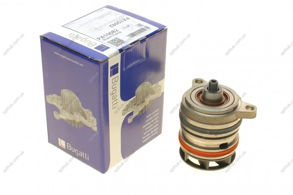 Помпа води VW T5/Multivan V 2.5TDI 03-09/Touareg 2.5R5 TDI 03-10 (B/B) (7 лоп) UA63 BUGATTI PA10082 (фото 1)
