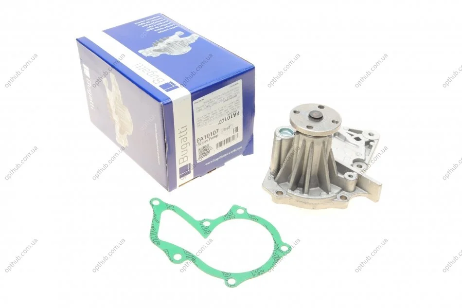 Помпа води Ford C-Max II/Focus II/III/Mondeo IV/Fiesta/Kuga/Connect/Volvo 1.4/1.6 13- (R/B) (6 ло UA63 BUGATTI PA10107 (фото 1)