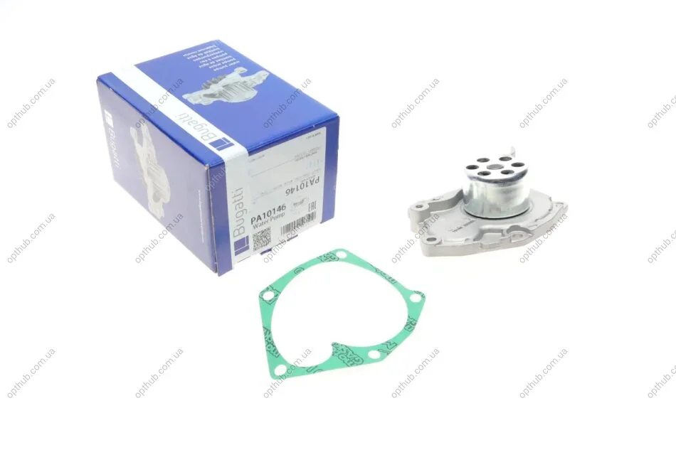 Помпа води Renault Megane/Scenic 1.9 dCi 08-/Suzuki Grand Vitara 1.9DDiS 06-15 UA63 BUGATTI PA10146 (фото 1)