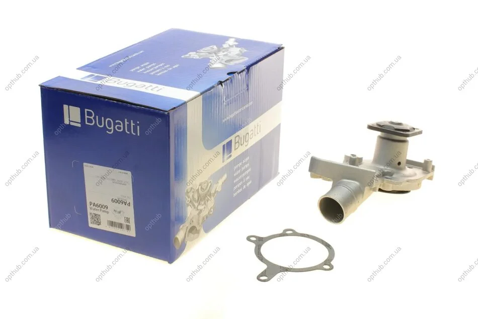 Помпа води Ford Mondeo I/II 1.6i/1.8i/2.0i 16V 93-00 (R/B) (7 лоп.) UA63 BUGATTI PA6009 (фото 1)