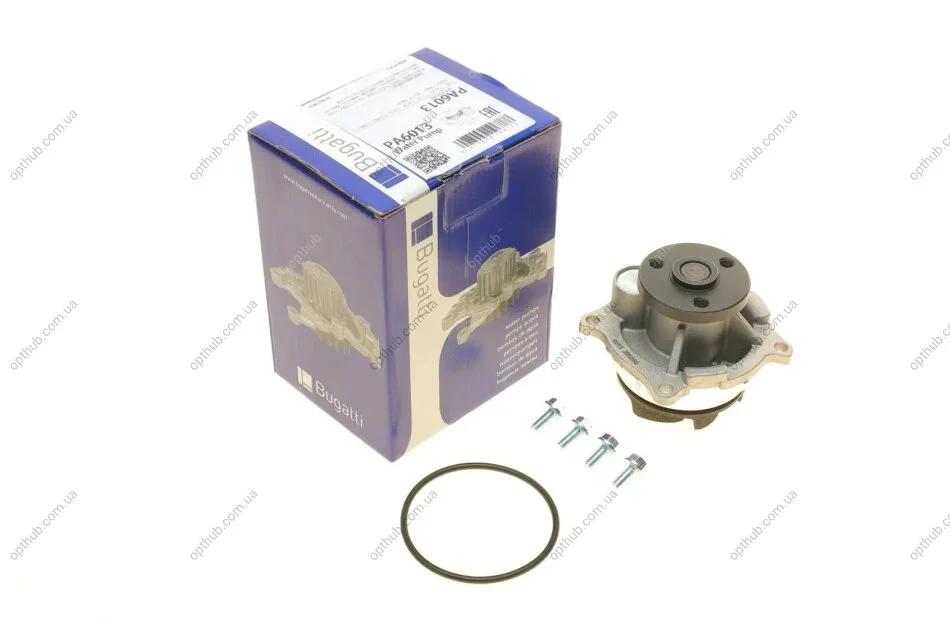Помпа води Ford Focus I/Mondeo II/Transit/Tourneo Connect 1.6/1.8/2.0 16V 02-13 (R/B) (6 лоп.) UA63 BUGATTI PA6013 (фото 1)