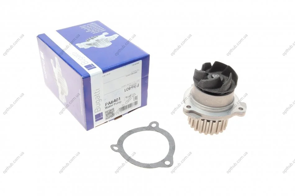 Помпа води Lada 2110-2111 1.5/1.5 16V/1.6 97-12 /Lada 2108-2115 1.1/1.3/1.5 91-13/Kalina 1.6 1 (opt-om) BUGATTI PA6401 (фото 1)
