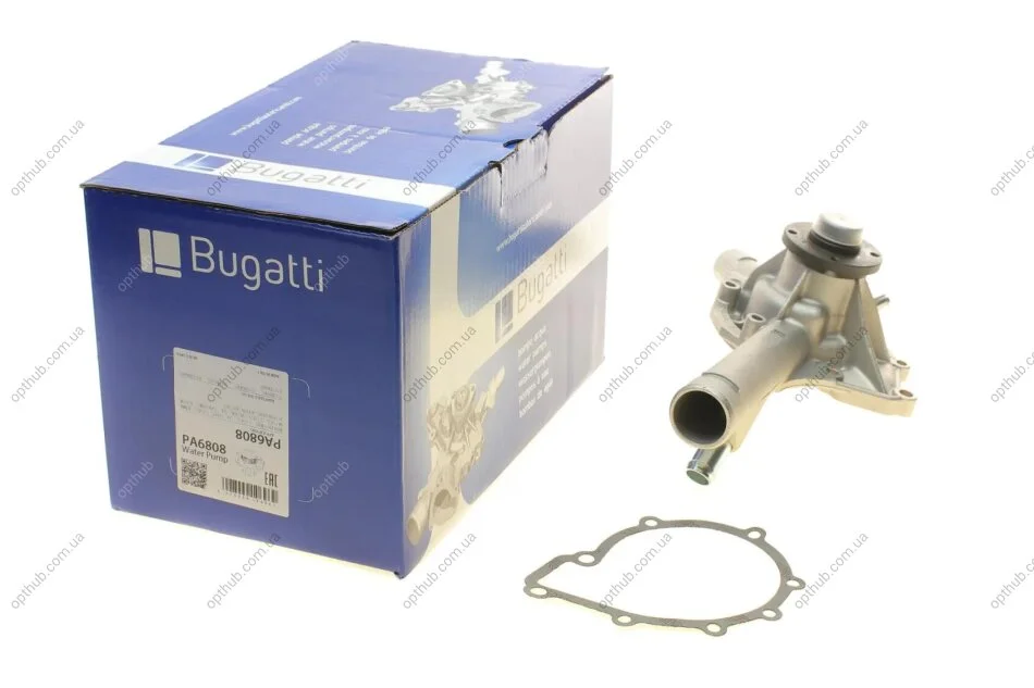 Помпа води MB C-class (W202)/E-class (W124/W210) 1.8-2.2 92-00 (M111)/Ssangyong Kyron 2.3 10- (opt-om) BUGATTI PA6808 (фото 1)