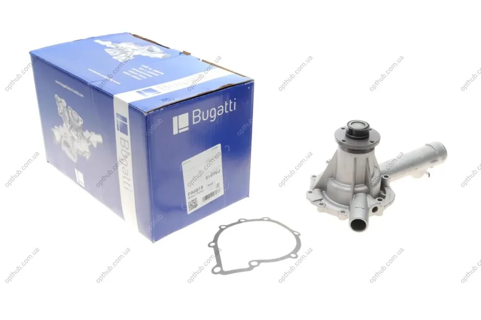 Помпа води MB C-class (W202)/E-class (W210)/CLK (C208)/SLK (R170) 2.0/2.3 95-03 (B/B) (4 лоп) (opt-om) BUGATTI PA6818 (фото 1)
